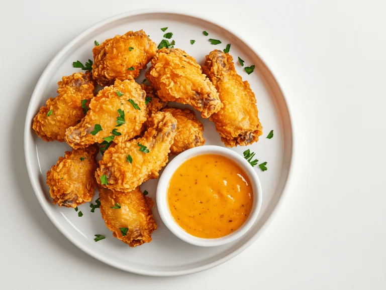 Baked Chicken Wings 2 Crispy Baked Chicken Wings With Dipping Sauce