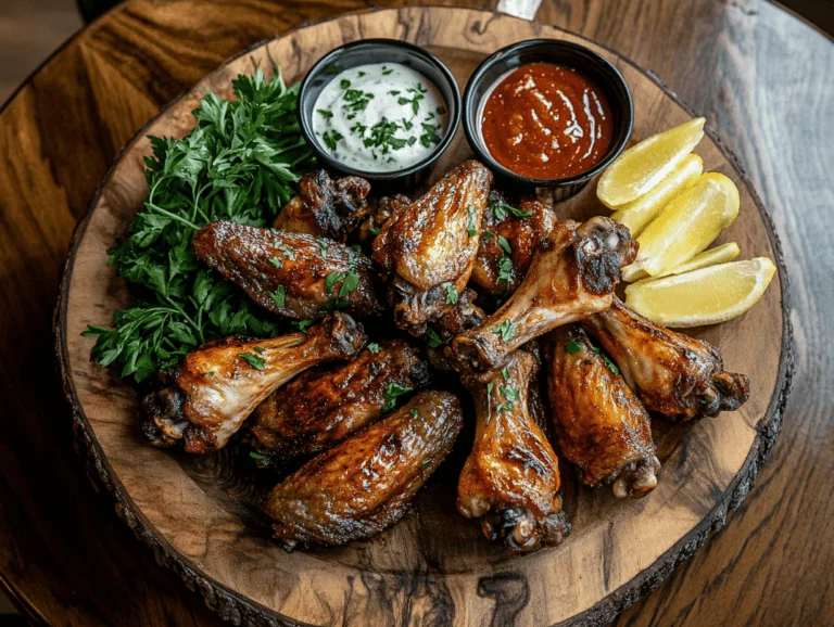 Smoked Chicken Wings 2 Smoked Chicken Wings Platter