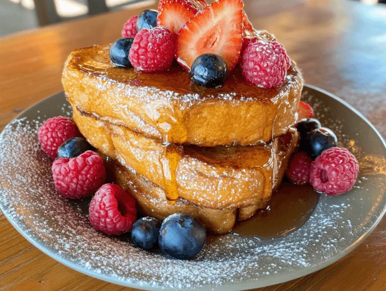 Sourdough French Toast 2 Sourdough French Toast With Berries And Syrup