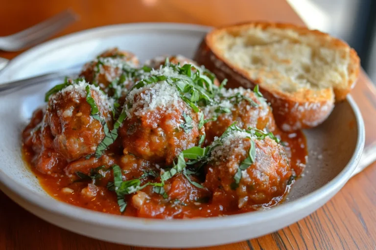 Juicy And Tender Meatballs In Tomato Sauce