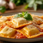 Classic Cheese Ravioli With Marinara Sauce