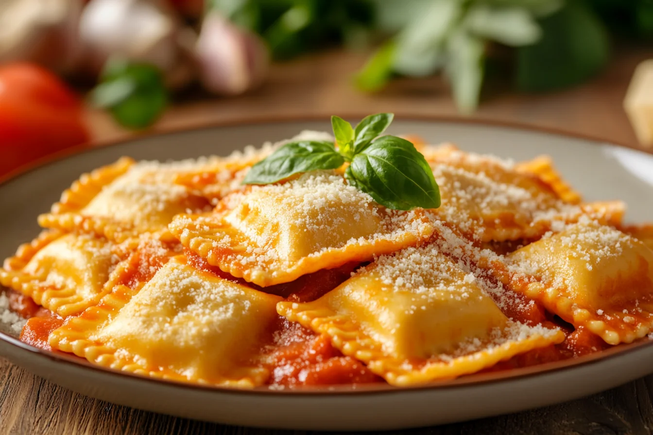 Cheese Ravioli 2 Classic Cheese Ravioli With Marinara Sauce
