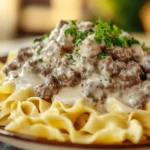 Perfectly Plated Ground Beef Stroganoff