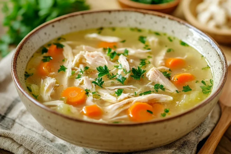 Perfectly Seasoned Homemade Chicken Soup